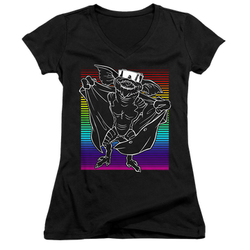 Gremlins Cool Gradient - Juniors V-Neck T-Shirt Juniors V-Neck T-Shirt Gremlins   