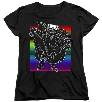 Black women's t-shirt with Gremlins Cool Gradient graphic