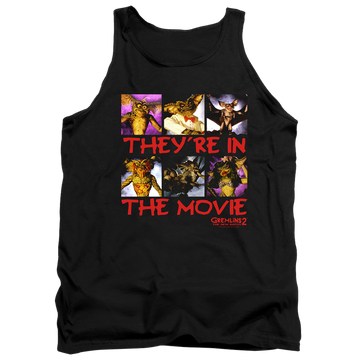 Black men's tank with Gremlins In The Movie graphic