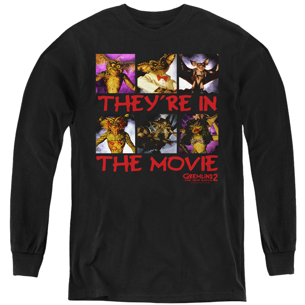 Gremlins In The Movie - Youth Long Sleeve T-Shirt Youth Long Sleeve T-Shirt Gremlins   