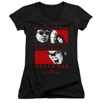 Lost Boys, The Never Die - Juniors V-Neck T-Shirt Juniors V-Neck T-Shirt Lost Boys   