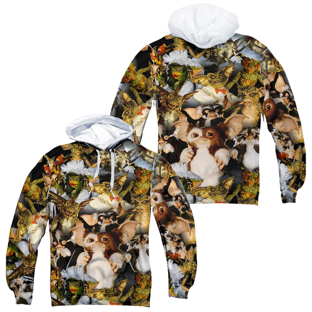 Gremlins Pack Of Gremlins - All-Over Print Pullover Hoodie All-Over Print Pullover Hoodie Gremlins   