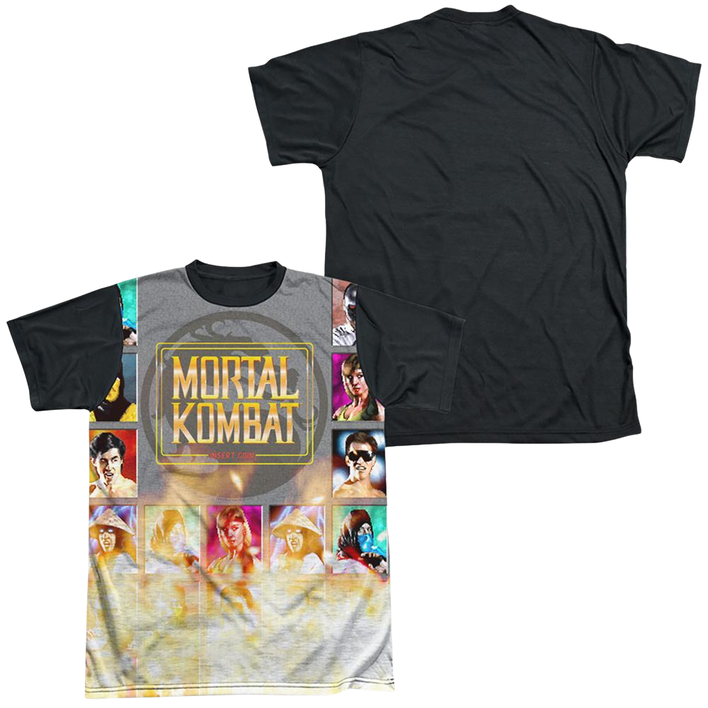 Mortal Kombat Choose Your Fighter - Men's Black Back T-Shirt Men's Black Back T-Shirt Mortal Kombat   
