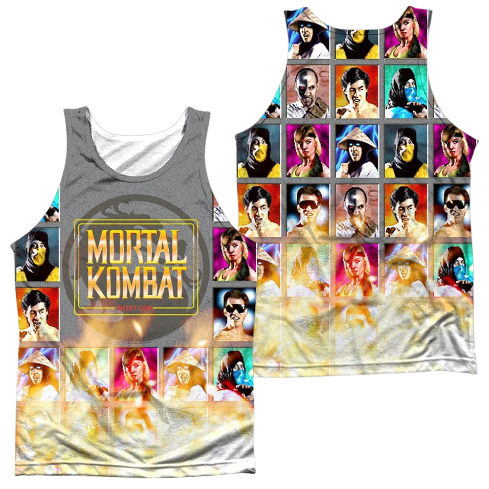 Mortal Kombat Choose Your Fighter - Men's All Over Print Tank Top Men's All Over Print Tank Mortal Kombat   