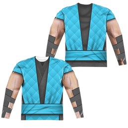 Mortal Kombat Sub Zero Outfit - Men's All-Over Print Long Sleeve Men's All-Over Print Long Sleeve Mortal Kombat   