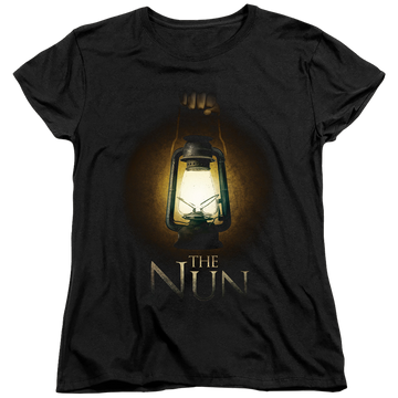Black women's t-shirt with NUN Lantern graphic