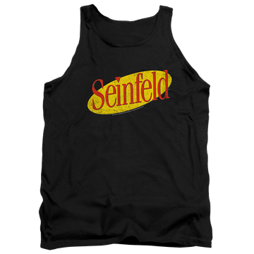 Black men's tank with Seinfeld Logo graphic