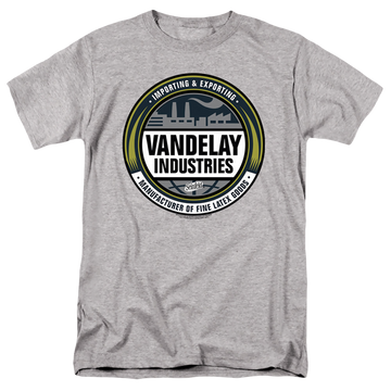 Athletic heather men's regular fit t-shirt with Seinfeld Vendelay Logo graphic
