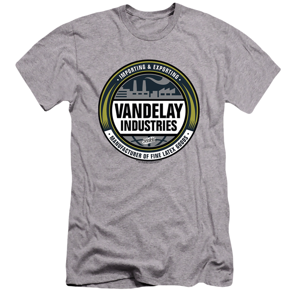 Seinfeld Vendelay Logo - Men's Premium Slim Fit T-Shirt Men's Premium Slim Fit T-Shirt Seinfeld   