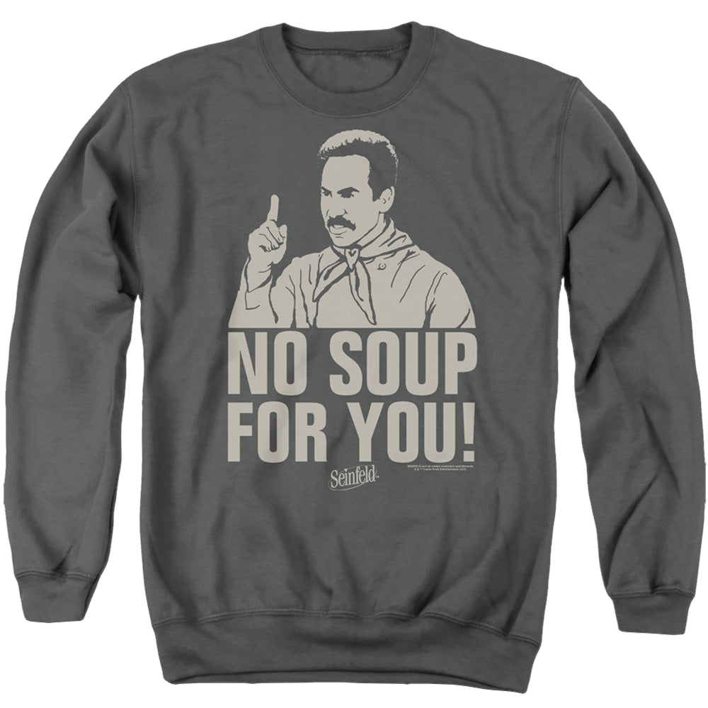 Seinfeld No Soup - Men's Crewneck Sweatshirt Men's Crewneck Sweatshirt Seinfeld   