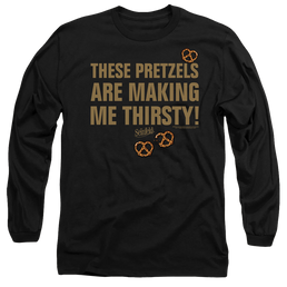 Seinfeld Pretzels Thirsty - Men's Long Sleeve T-Shirt Men's Long Sleeve T-Shirt Seinfeld   