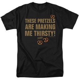Seinfeld Pretzels Thirsty - Men's Regular Fit T-Shirt Men's Regular Fit T-Shirt Seinfeld   
