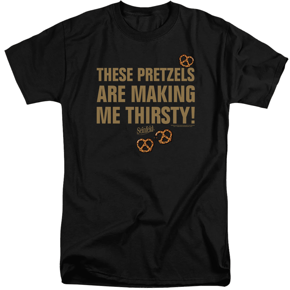 Seinfeld Pretzels Thirsty - Men's Tall Fit T-Shirt Men's Tall Fit T-Shirt Seinfeld   