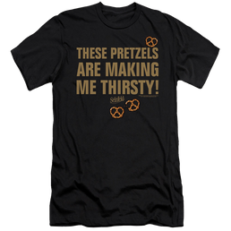Seinfeld Pretzels Thirsty - Men's Premium Slim Fit T-Shirt Men's Premium Slim Fit T-Shirt Seinfeld   