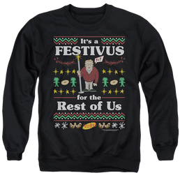 Seinfeld Festive Festivus - Men's Crewneck Sweatshirt Men's Crewneck Sweatshirt Seinfeld   