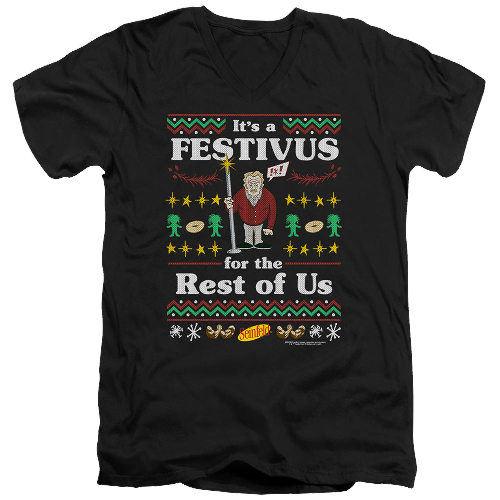 Seinfeld Festive Festivus - Men's V-Neck T-Shirt Men's V-Neck T-Shirt Seinfeld   