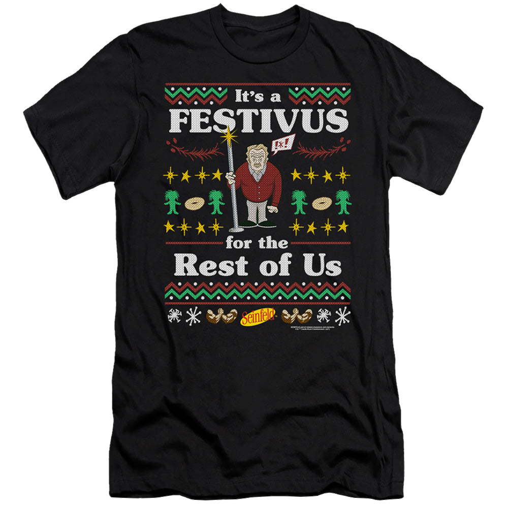 Seinfeld Festive Festivus - Men's Premium Slim Fit T-Shirt Men's Premium Slim Fit T-Shirt Seinfeld   