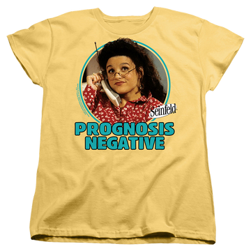 Banana women's t-shirt with Seinfeld Elaine Phone graphic