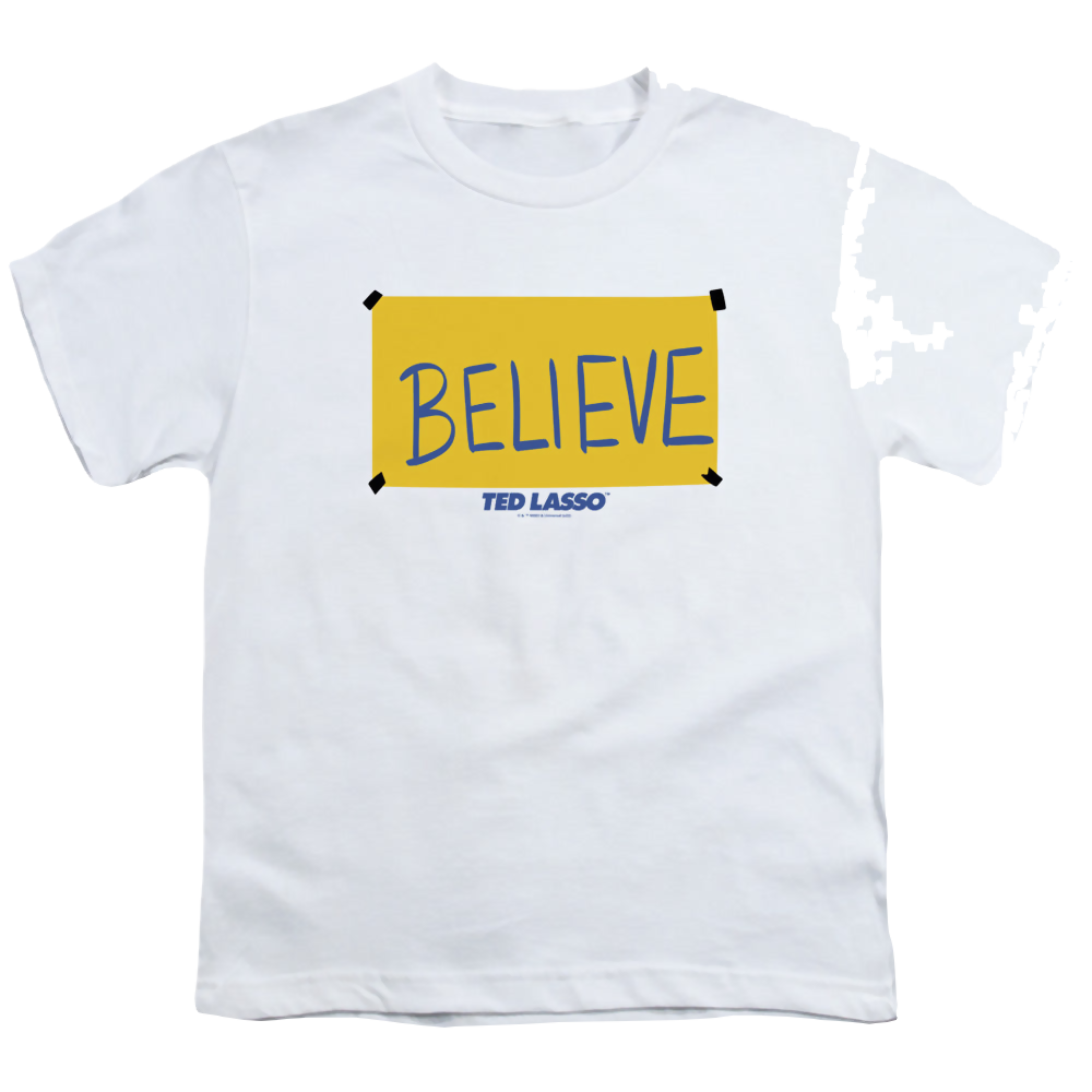 Ted Lasso Ted Lasso Believe Sign - Youth T-Shirt Youth T-Shirt (Ages 8-12) Ted Lasso   