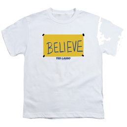 Ted Lasso Ted Lasso Believe Sign - Youth T-Shirt Youth T-Shirt (Ages 8-12) Ted Lasso   