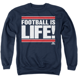 Ted Lasso Football Is Life - Men's Crewneck Sweatshirt Men's Crewneck Sweatshirt Ted Lasso   