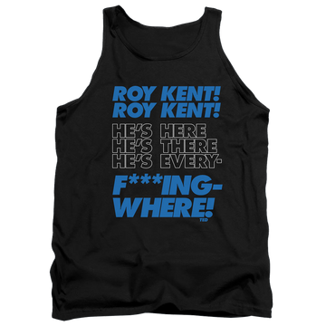 Black men's tank with Ted Lasso Roy Kent Chant graphic