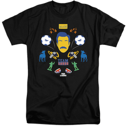 Ted Lasso Ted Lasso Icon Collage - Men's Tall Fit T-Shirt Men's Tall Fit T-Shirt Ted Lasso   