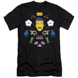 Ted Lasso Ted Lasso Icon Collage - Men's Premium Slim Fit T-Shirt Men's Premium Slim Fit T-Shirt Ted Lasso   