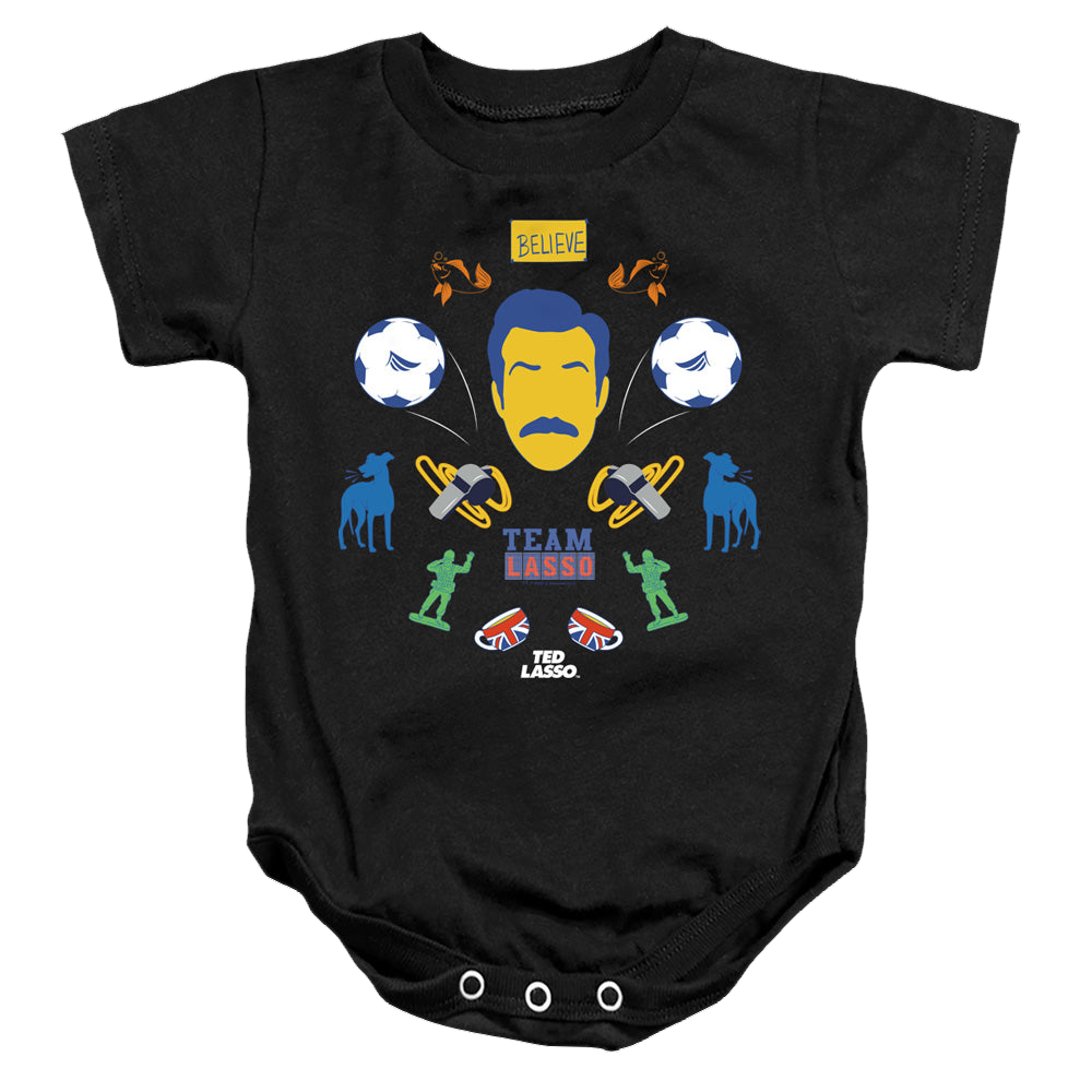 Ted Lasso Ted Lasso Icon Collage - Baby Bodysuit Baby Bodysuit Ted Lasso   