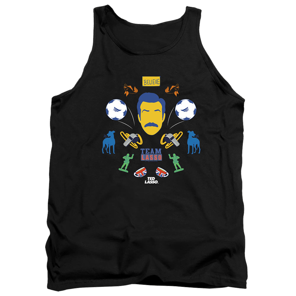 Ted Lasso Ted Lasso Icon Collage - Men's Tank Top Men's Tank Ted Lasso   