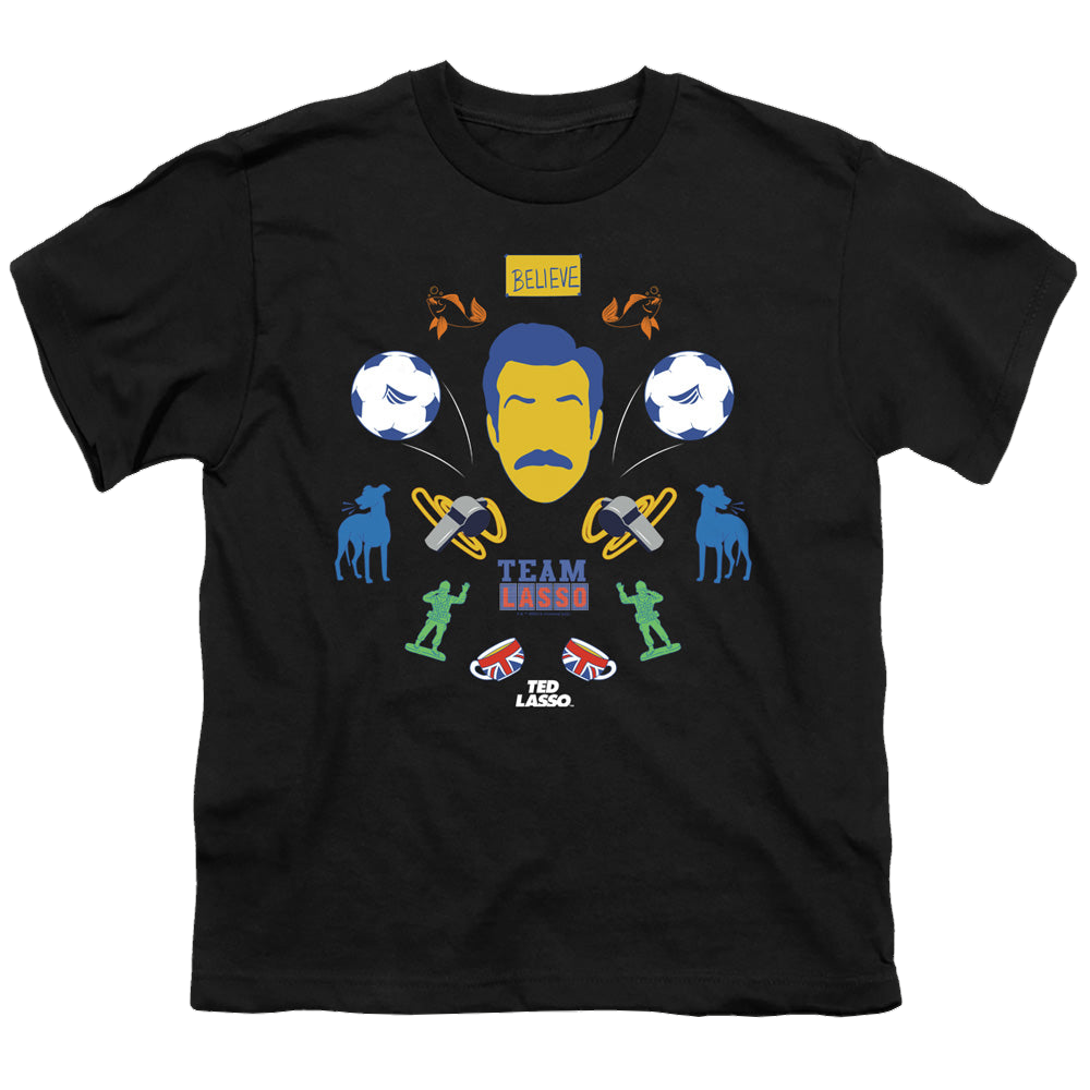 Ted Lasso Ted Lasso Icon Collage - Youth T-Shirt Youth T-Shirt (Ages 8-12) Ted Lasso   