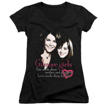 Gilmore Girls Title - Juniors V-Neck T-Shirt Juniors V-Neck T-Shirt Gilmore Girls   