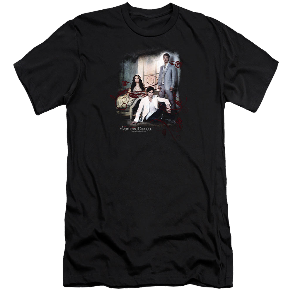Vampire Diaries, The 3 + 1 - Men's Premium Slim Fit T-Shirt Men's Premium Slim Fit T-Shirt The Vampire Diaries   