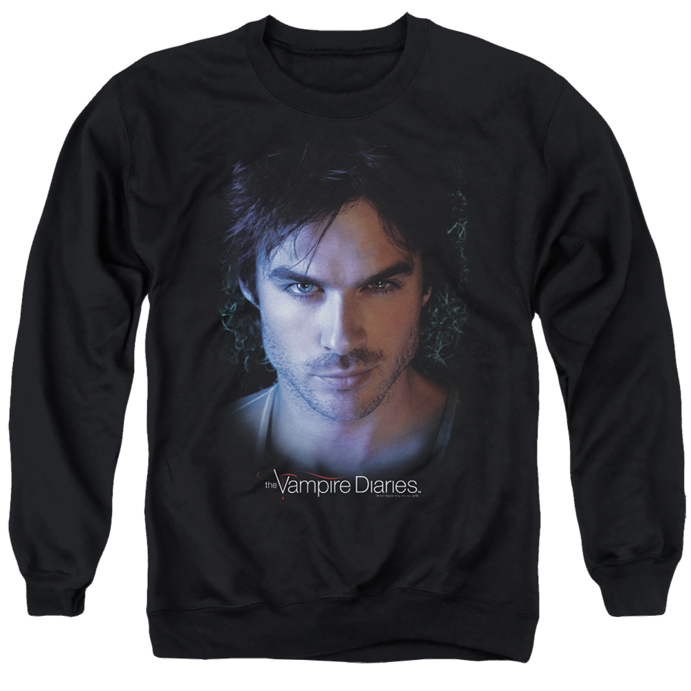 Vampire Diaries, The Damon - Men's Crewneck Sweatshirt Men's Crewneck Sweatshirt The Vampire Diaries   