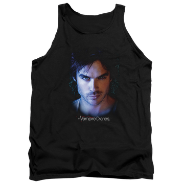 Black men's tank with The Vampire Diaries Damon graphic