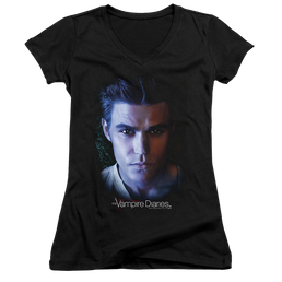 Vampire Diaries, The Stefan - Juniors V-Neck T-Shirt Juniors V-Neck T-Shirt The Vampire Diaries   