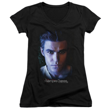 Vampire Diaries, The Stefan - Juniors V-Neck T-Shirt Juniors V-Neck T-Shirt The Vampire Diaries   