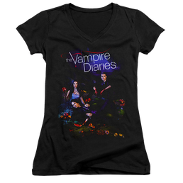 Vampire Diaries, The Tempted - Juniors V-Neck T-Shirt Juniors V-Neck T-Shirt The Vampire Diaries   