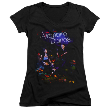 Vampire Diaries, The Tempted - Juniors V-Neck T-Shirt Juniors V-Neck T-Shirt The Vampire Diaries   