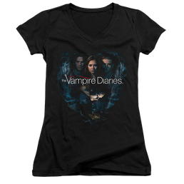 Vampire Diaries, The Hearts Desire - Juniors V-Neck T-Shirt Juniors V-Neck T-Shirt The Vampire Diaries   
