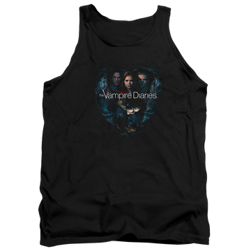 Black men's tank with The Vampire Diaries Hearts Desire graphic