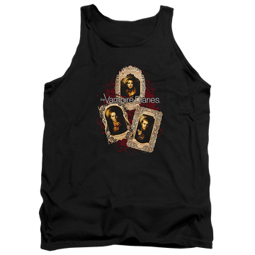 Black men's tank with The Vampire Diaries Holy Cards graphic
