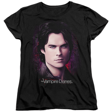 Black women's t-shirt with The Vampire Diaries Compelling graphic
