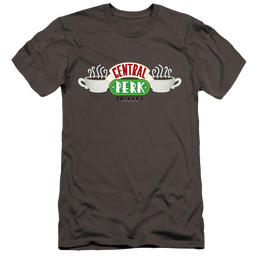 Friends Central Perk Logo - Men's Premium Slim Fit T-Shirt Men's Premium Slim Fit T-Shirt Friends   