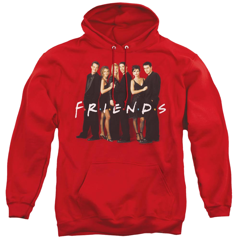 Friends Cast In Black - Pullover Hoodie Pullover Hoodie Friends   