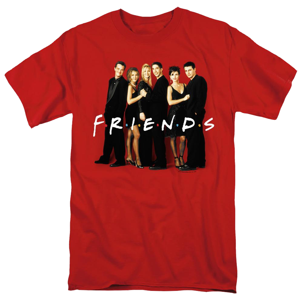 Friends Cast In Black - Men's Regular Fit T-Shirt Men's Regular Fit T-Shirt Friends   