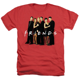 Friends Cast In Black - Men's Heather T-Shirt Men's Heather T-Shirt Friends   