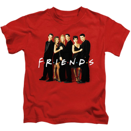 Friends Cast In Black - Kid's T-Shirt Kid's T-Shirt (Ages 4-7) Friends   