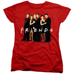 Friends Cast In Black - Women's T-Shirt Women's T-Shirt Friends   