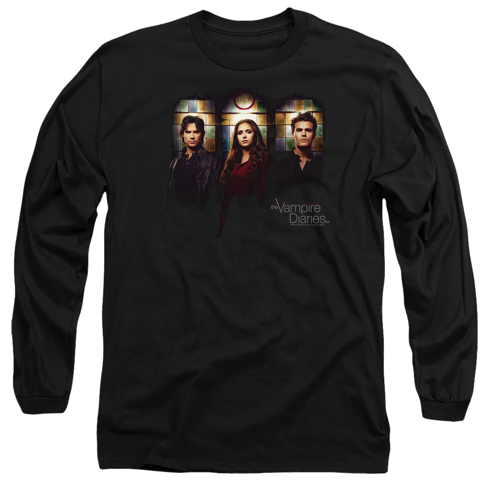 Vampire Diaries, The Stained Windows - Men's Long Sleeve T-Shirt Men's Long Sleeve T-Shirt The Vampire Diaries   